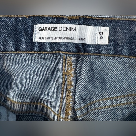Sz 1 Garage Vintage Straight Jeans - Picture 5 of 5